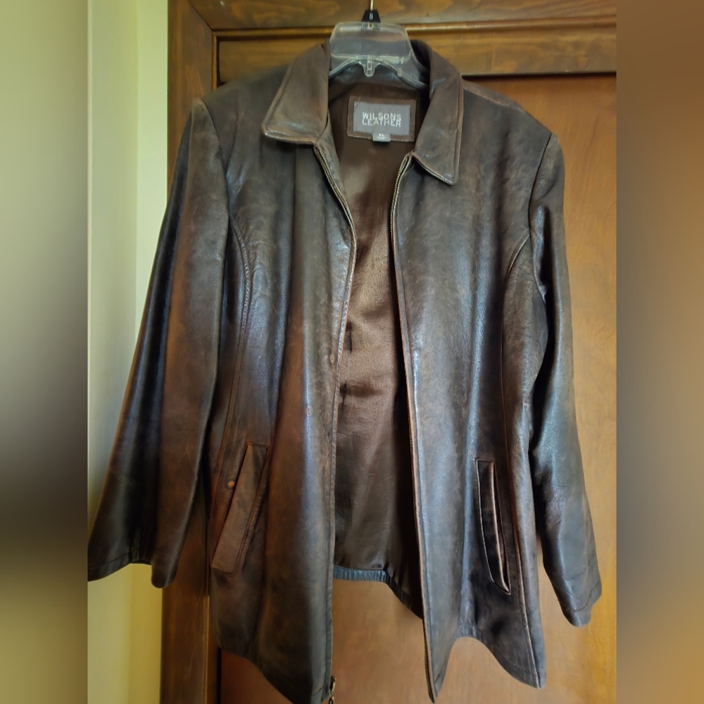 Woman's Brown Leather Jacket
